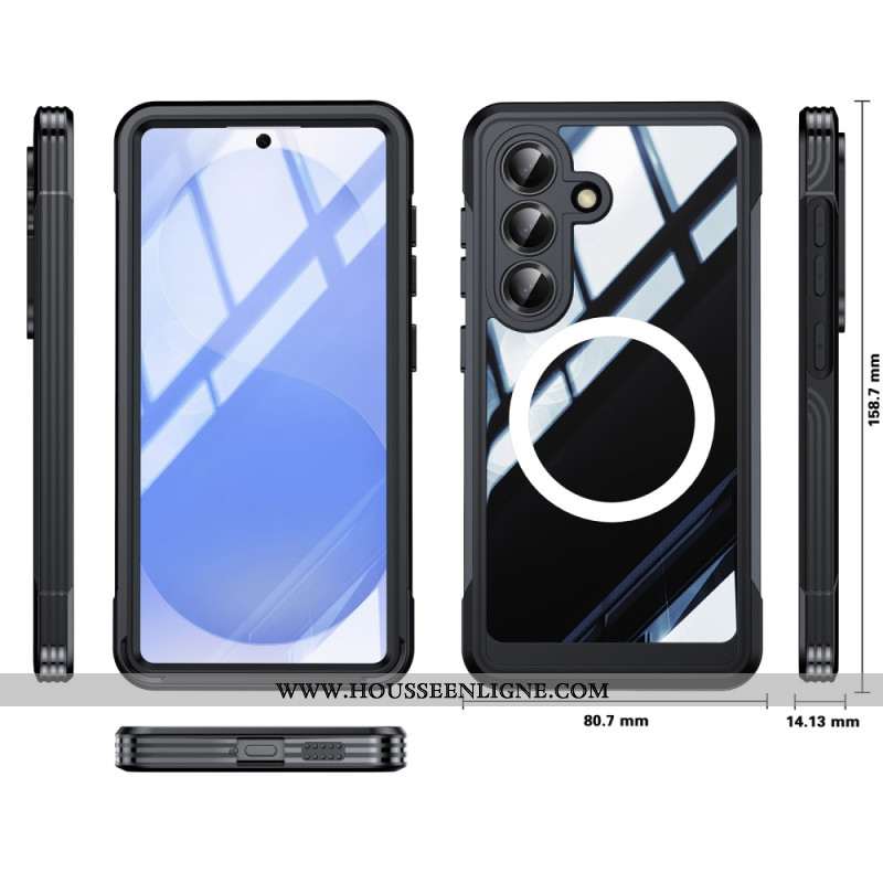 Coque Samsung Galaxy S26 Magnétique avec Film Protecteur en Verre Trempé