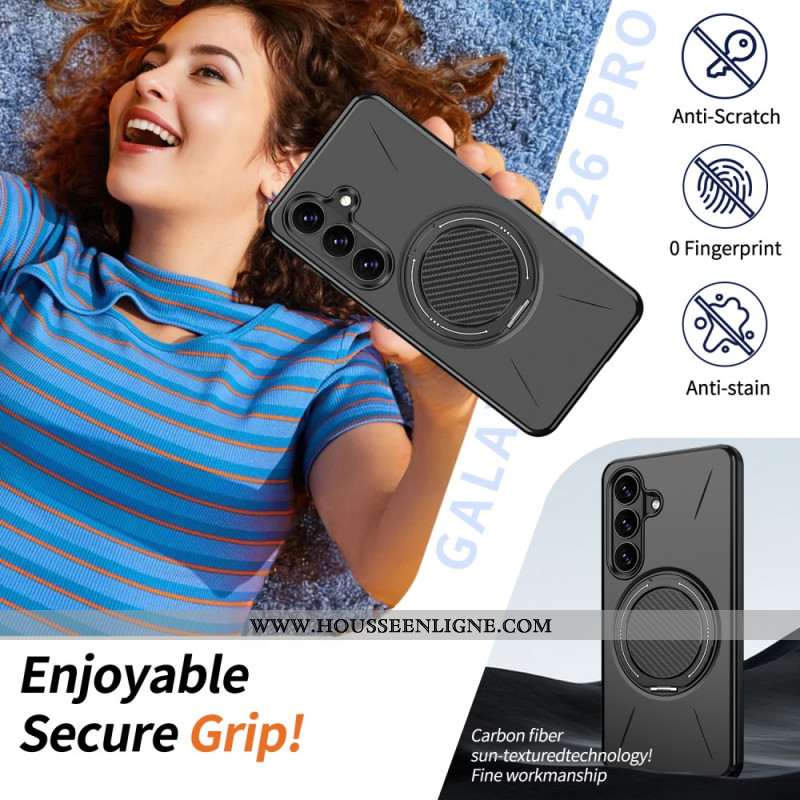 Coque Samsung Galaxy S26 Magnétique avec Support Rotatif
