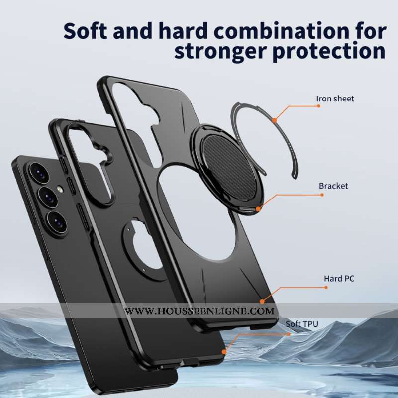 Coque Samsung Galaxy S26 Magnétique avec Support Rotatif