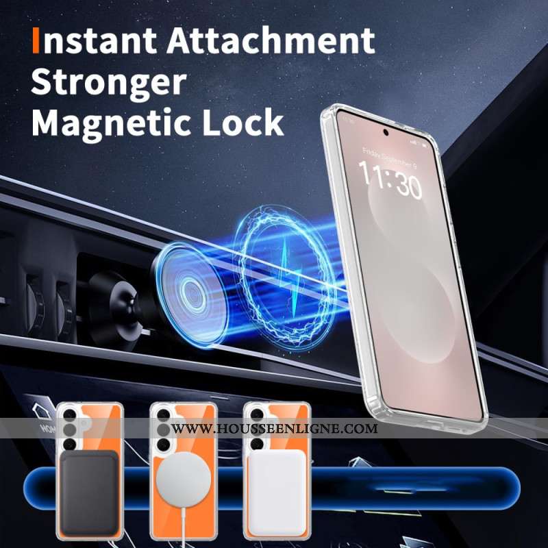 Coque Samsung Galaxy S26 Magnétique avec Verre Trempé Anti-Choc