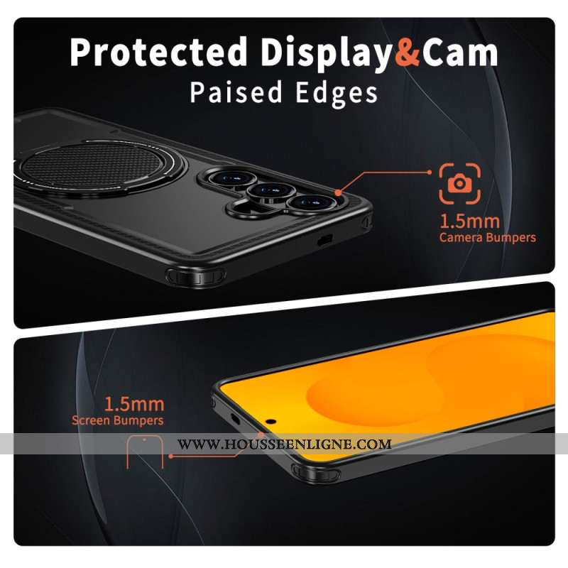 Coque Samsung Galaxy S26 Magnétique et Support Rotatif 360