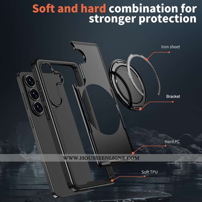 Coque Samsung Galaxy S26 Magnétique et Support Rotatif 360