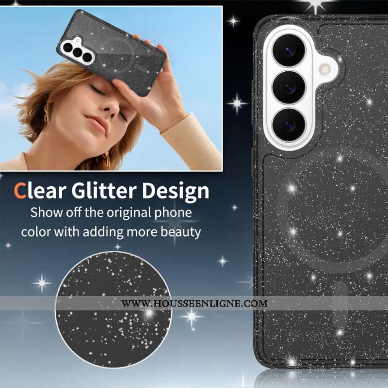 Coque Samsung Galaxy S26 Magnétique à Paillette