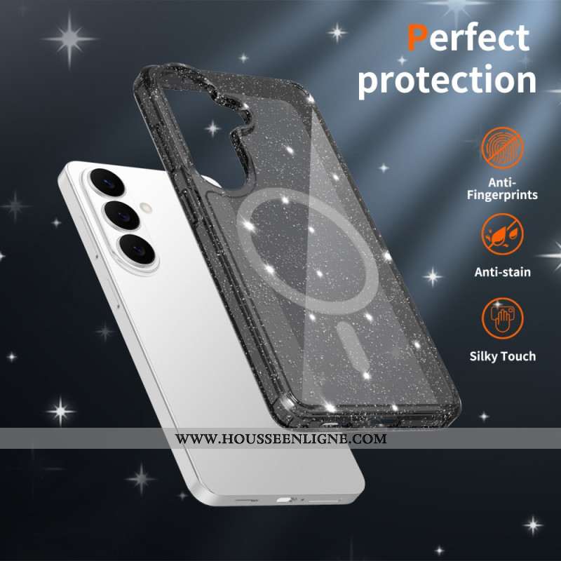 Coque Samsung Galaxy S26 Magnétique à Paillette