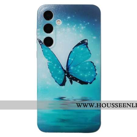 Coque Samsung Galaxy S26 Papillon Bleu