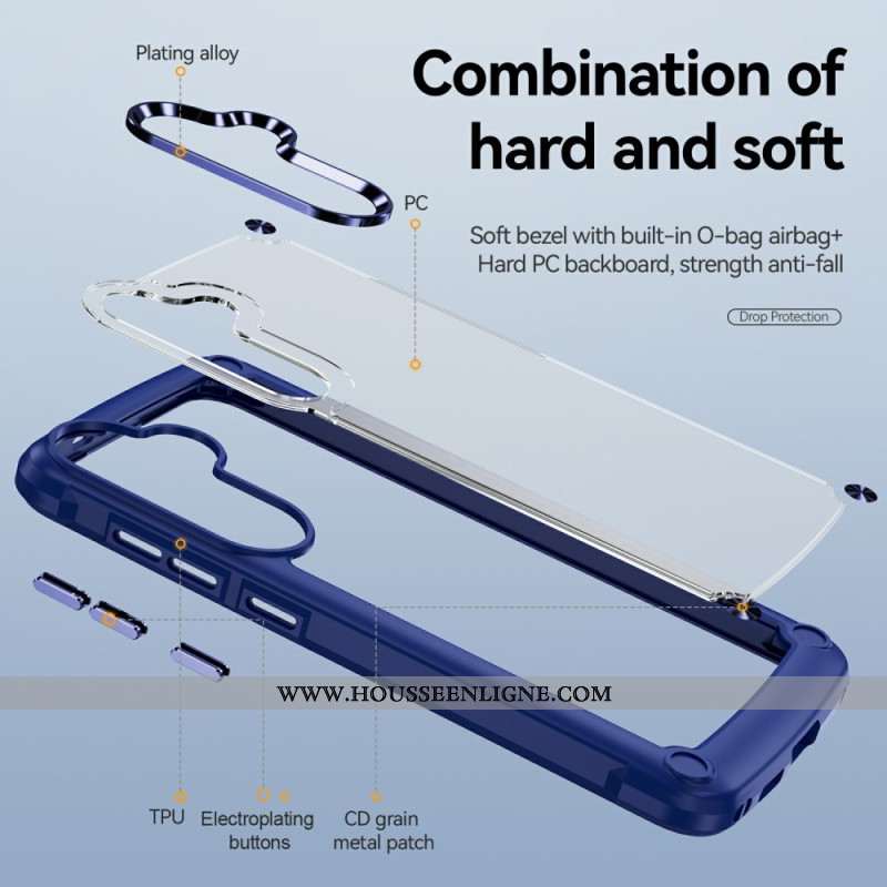 Coque Samsung Galaxy S26 Plus Antichoc avec Cadre d'Objectif