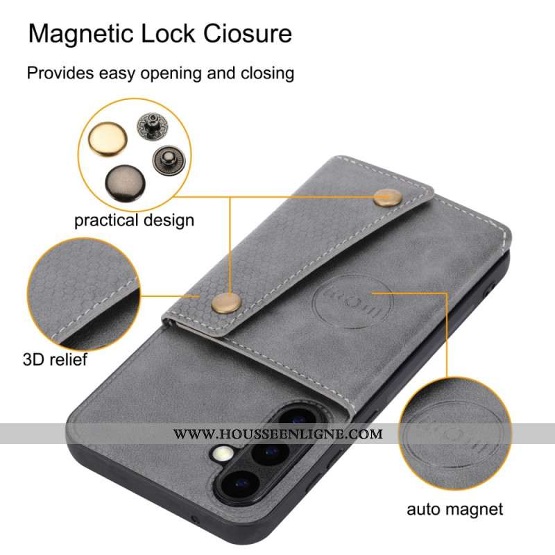 Coque Samsung Galaxy S26 Plus Effet Cuir Porte-Cartes