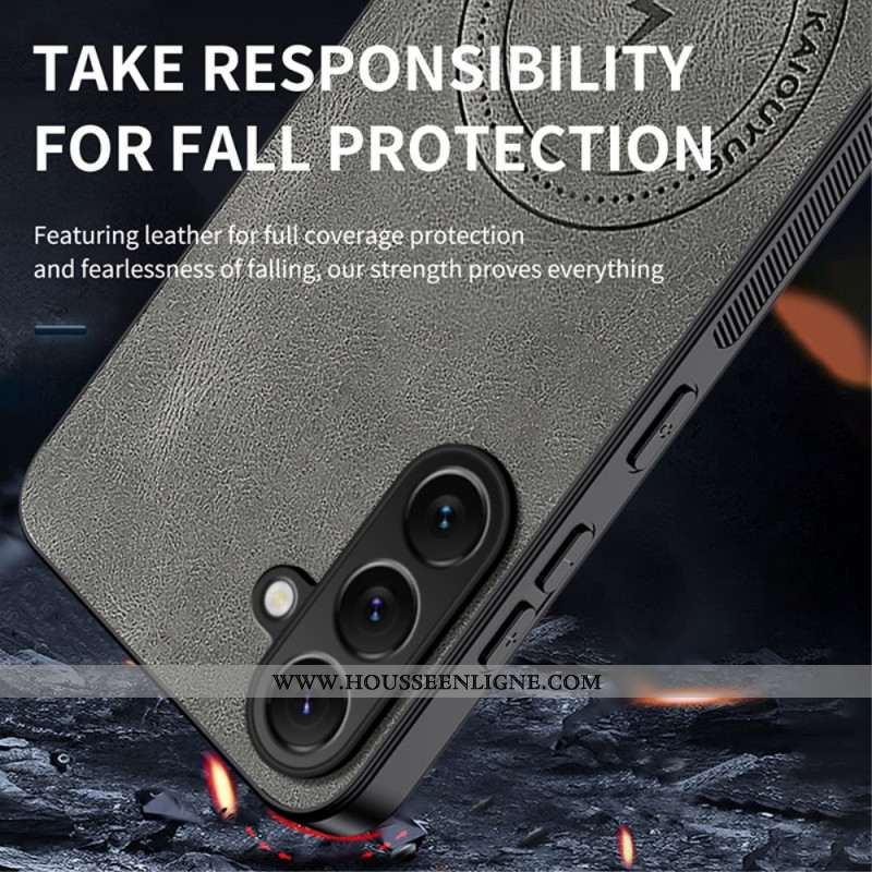 Coque Samsung Galaxy S26 Plus Magnétique Effet Cuir