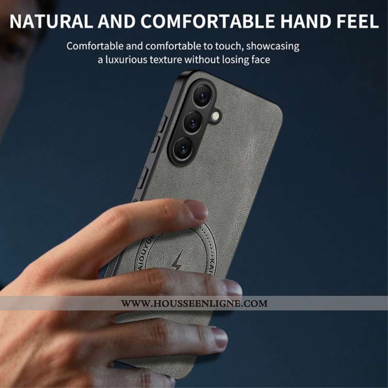 Coque Samsung Galaxy S26 Plus Magnétique Effet Cuir