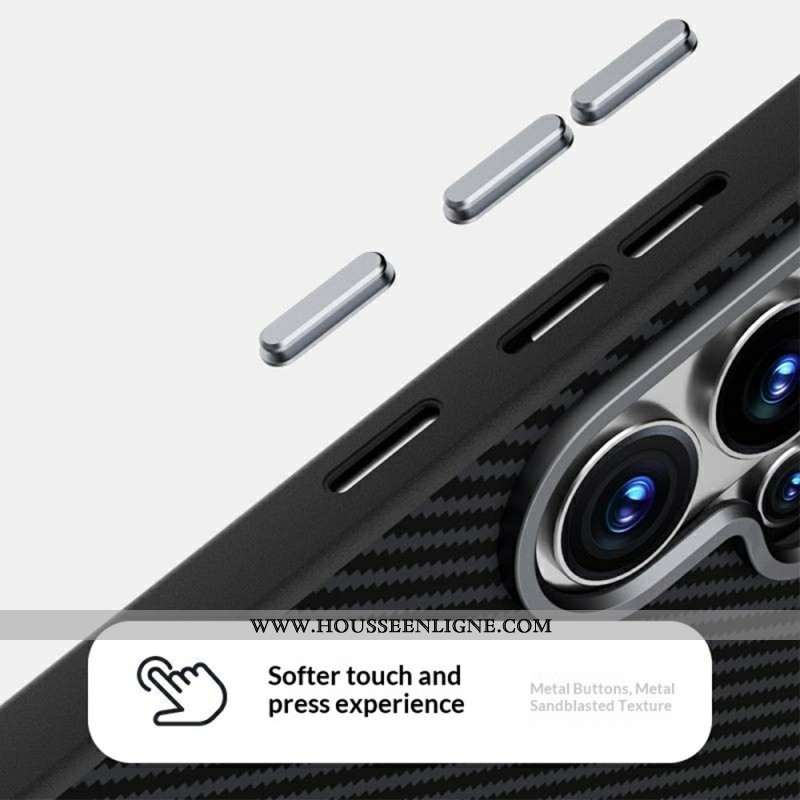 Coque Samsung Galaxy S26 Plus Magnétique Fibre Carbone ABEEL