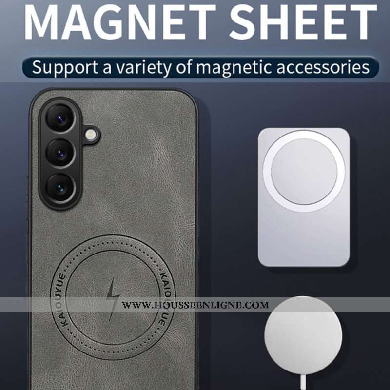 Coque Samsung Galaxy S26 Plus Magnétique Style Cuir