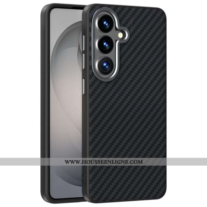 Coque Samsung Galaxy S26 Plus Magnétique Texture Fibre de Carbone