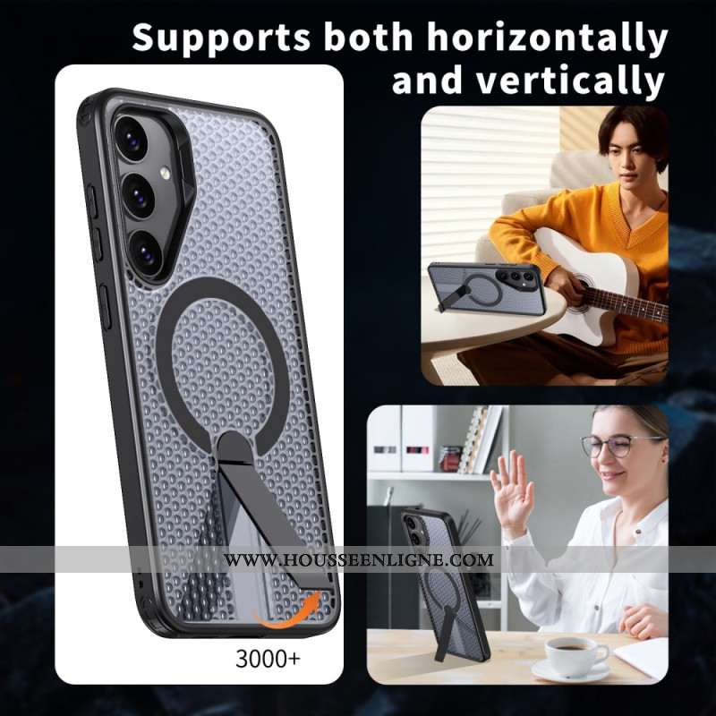 Coque Samsung Galaxy S26 Plus Magnétique Texture Grille