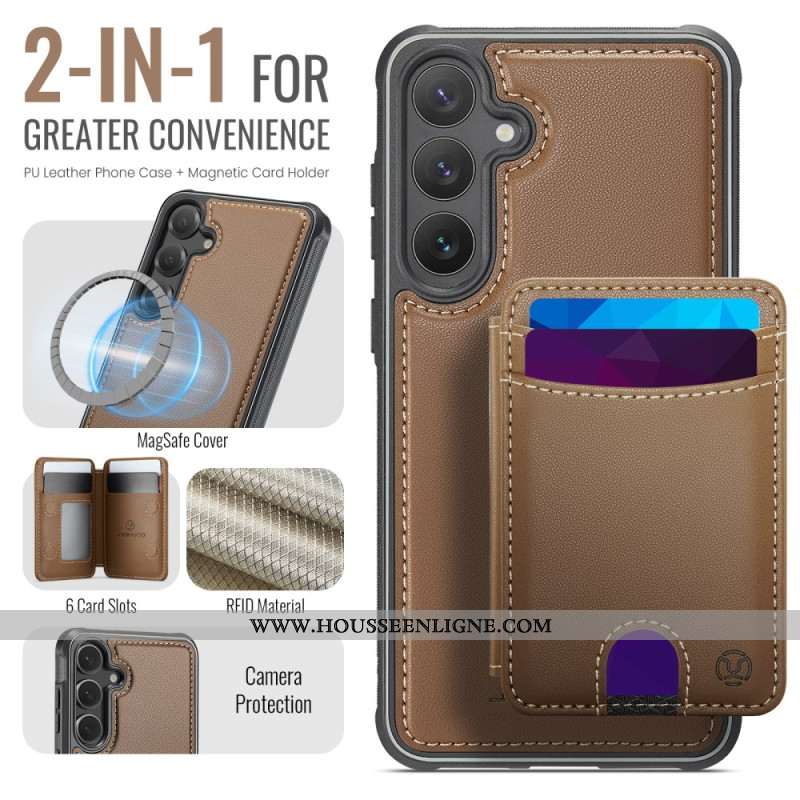 Coque Samsung Galaxy S26 Plus Porte-Cartes Détachable JEEHOOD