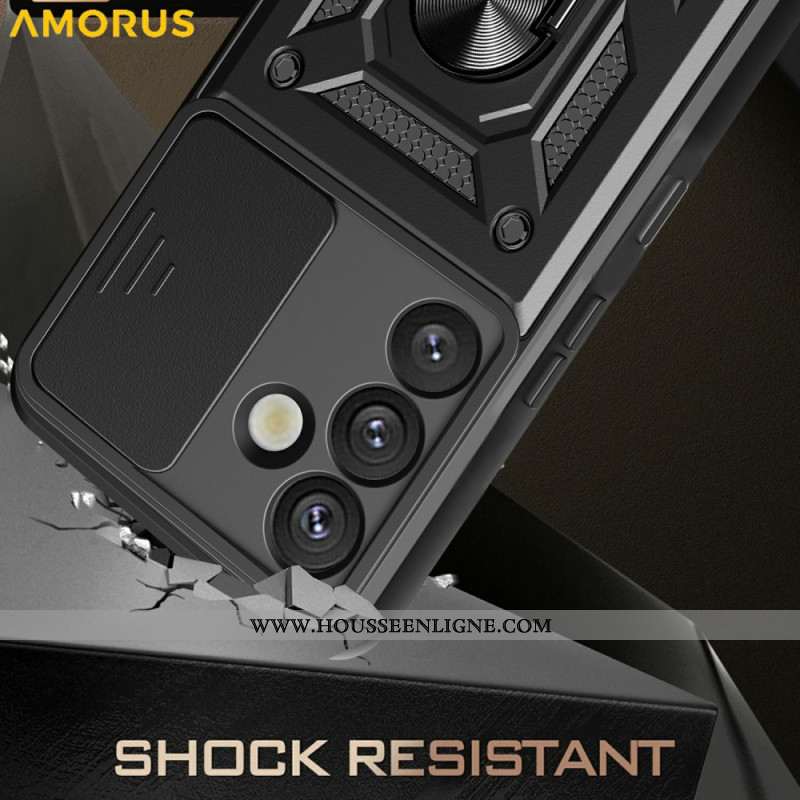 Coque Samsung Galaxy S26 Plus Protection Caméra Coulissante et Support Intégré