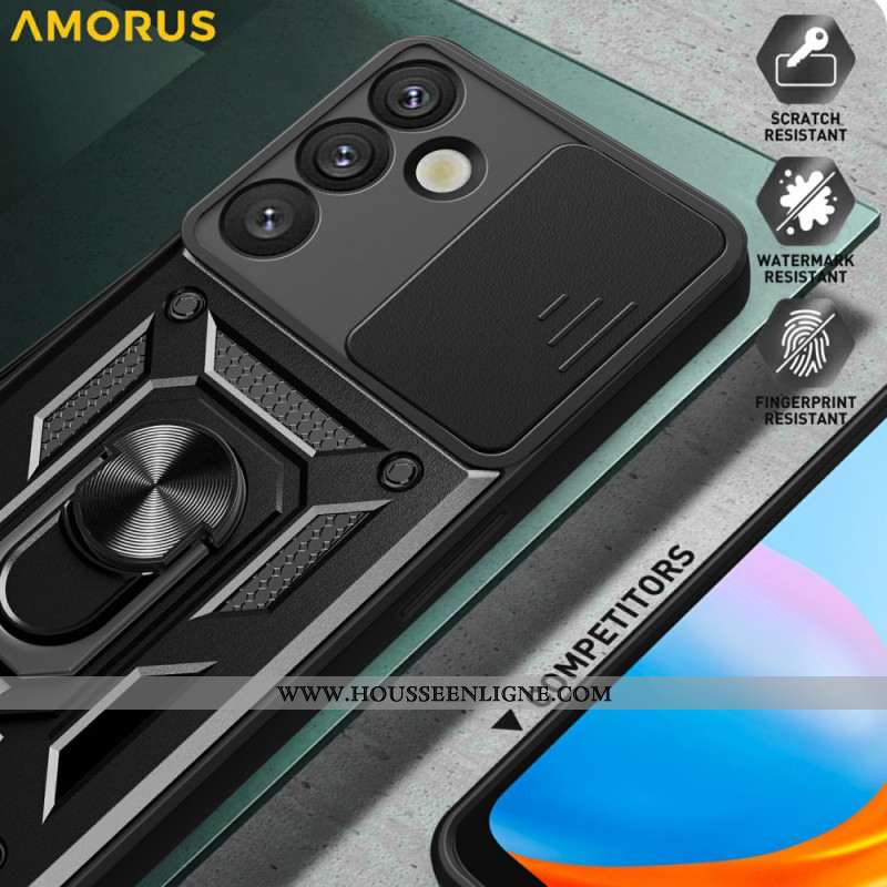 Coque Samsung Galaxy S26 Plus Protection Caméra Coulissante et Support Intégré