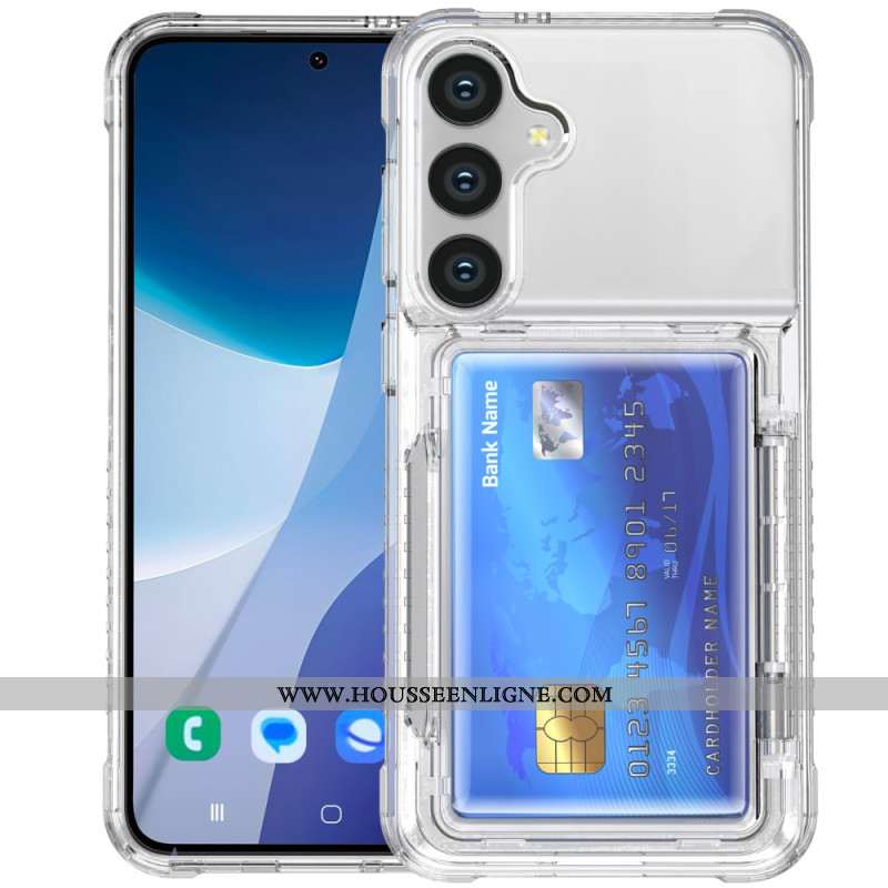 Coque Samsung Galaxy S26 Plus Transparente Porte-Cartes et Support