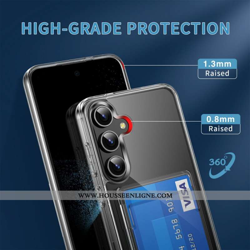 Coque Samsung Galaxy S26 Plus Transparente avec Porte-Carte