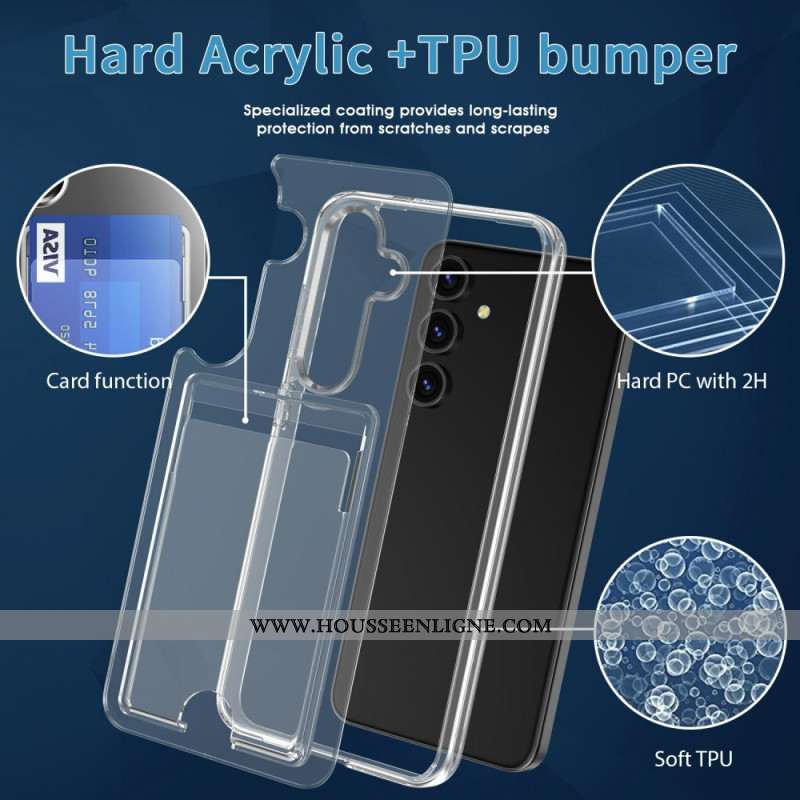 Coque Samsung Galaxy S26 Plus Transparente avec Porte-Carte