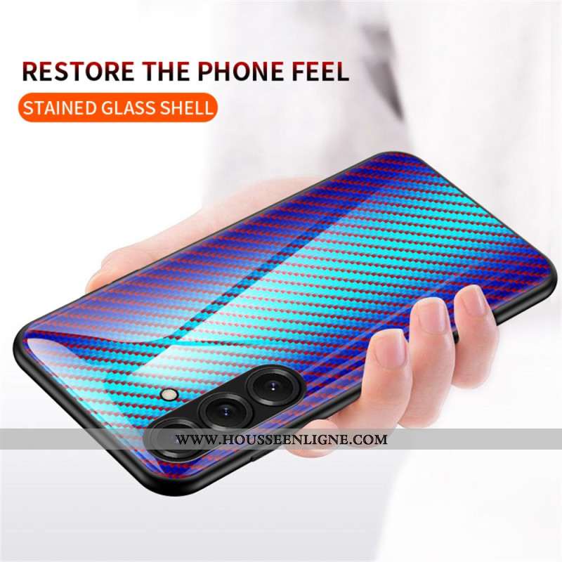 Coque Samsung Galaxy S26 Plus Verre Trempé Fibre Carbone