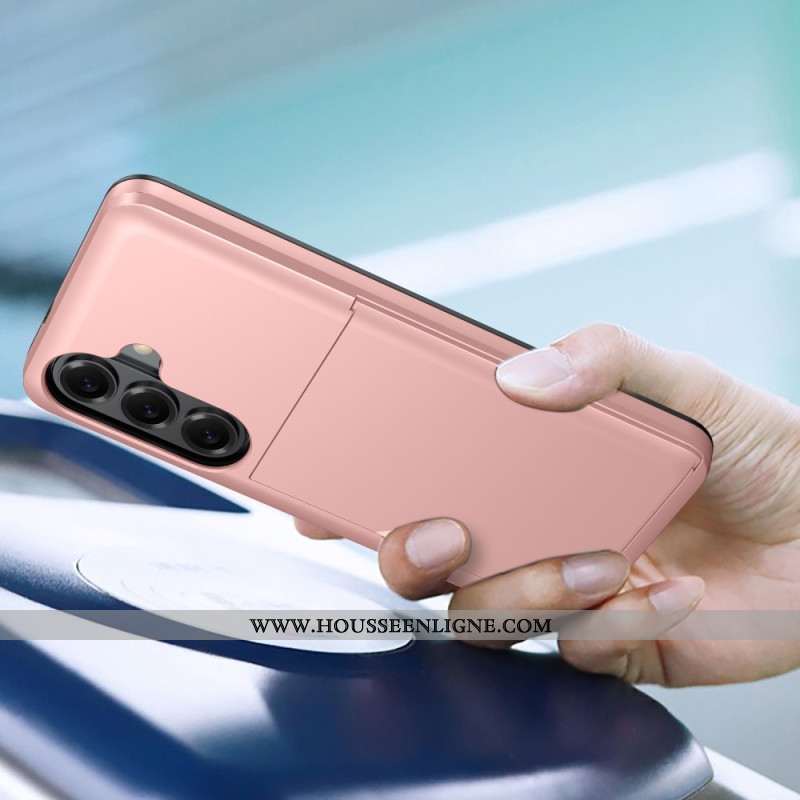 Coque Samsung Galaxy S26 Porte-Cartes Effet Métal