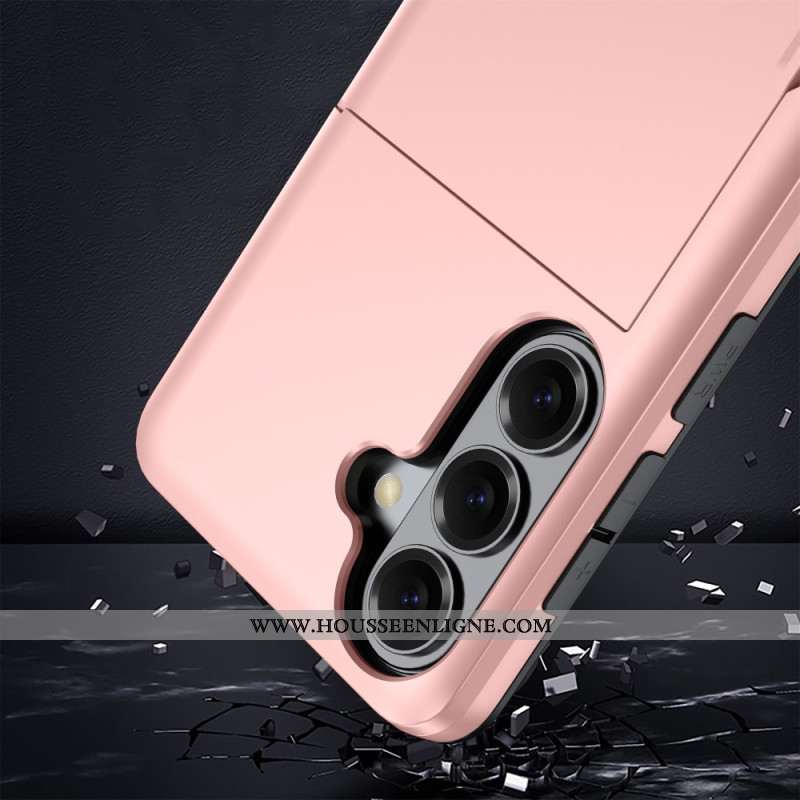 Coque Samsung Galaxy S26 Porte-Cartes Effet Métal