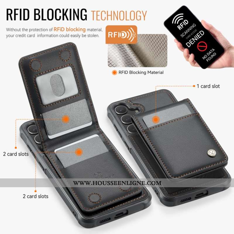 Coque Samsung Galaxy S26 Porte-Cartes RFID JEEHOOD