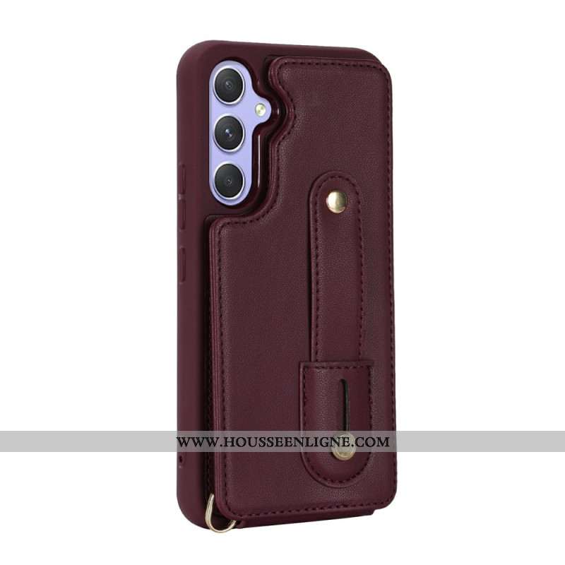 Coque Samsung Galaxy S26 Porte-Cartes et Bandoulière