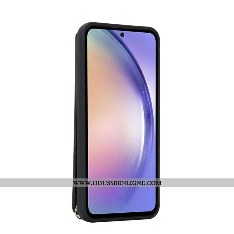 Coque Samsung Galaxy S26 Porte-Cartes et Bandoulière