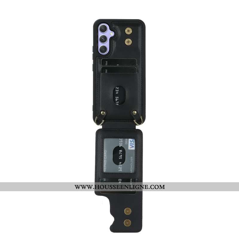 Coque Samsung Galaxy S26 Porte-Cartes et Bandoulière