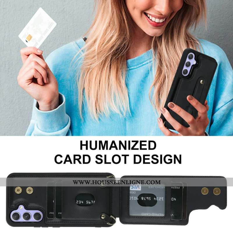 Coque Samsung Galaxy S26 Porte-Cartes et Bandoulière