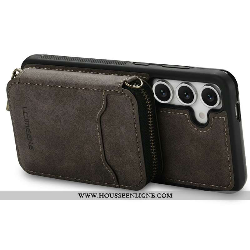 Coque Samsung Galaxy S26 Portefeuille Magnétique Détachable LC.IMEEKE