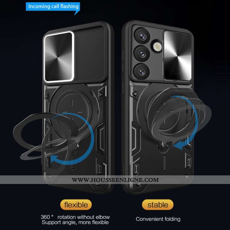 Coque Samsung Galaxy S26 Support et Protection Caméra Coulissante