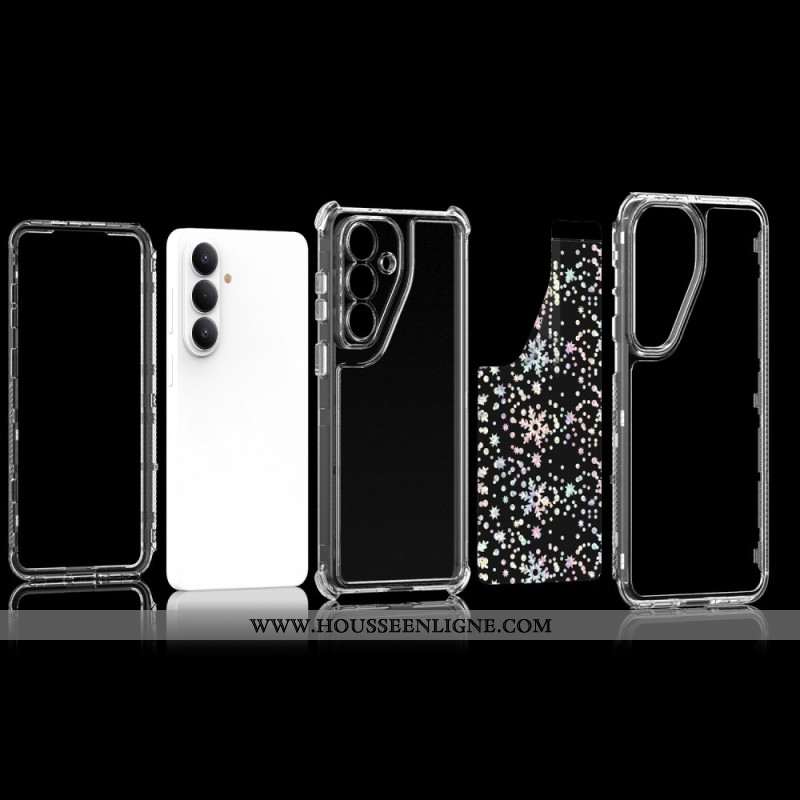 Coque Samsung Galaxy S26 Transparente avec Film Holographique