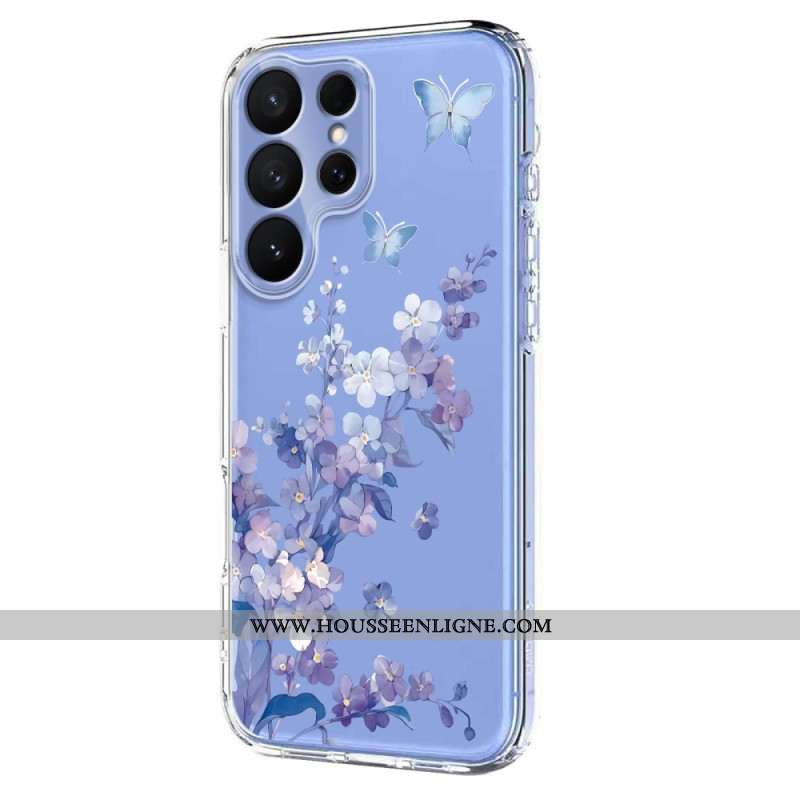 Coque Samsung Galaxy S26 Ultra Papillons et Fleurs