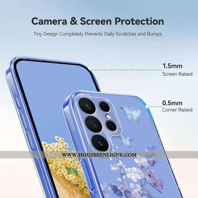 Coque Samsung Galaxy S26 Ultra Papillons et Fleurs