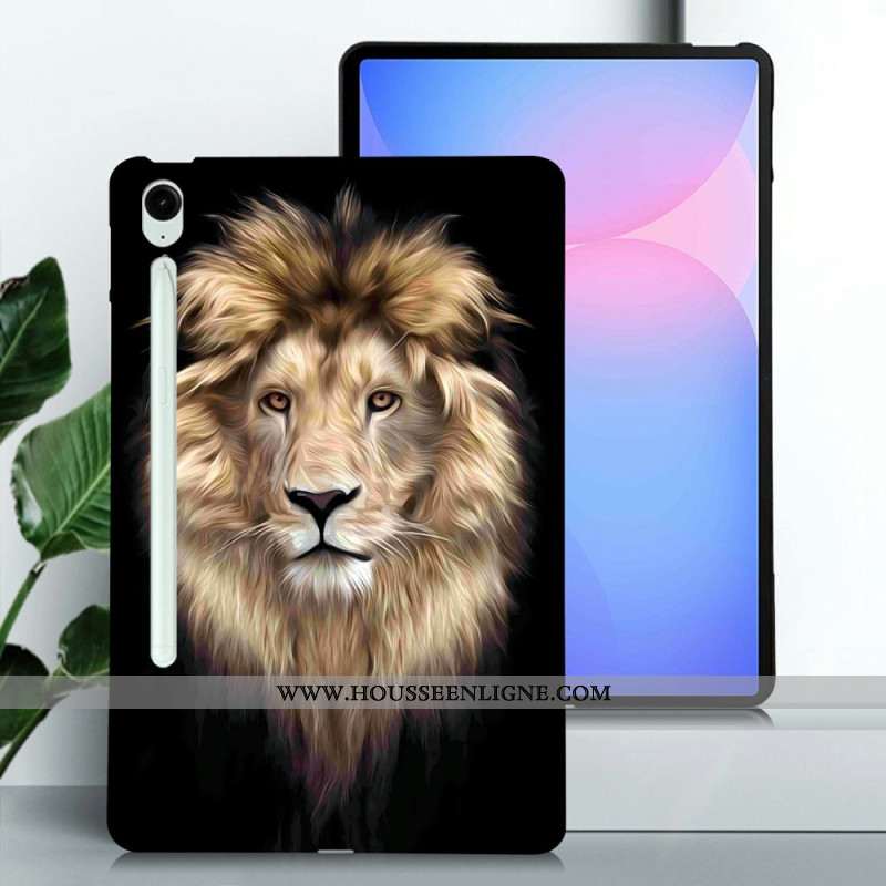 Coque Samsung Galaxy Tab S10 FE Plus Motif Lion