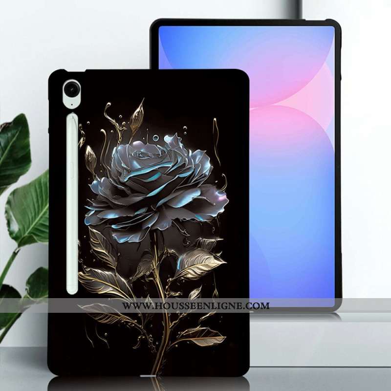 Coque Samsung Galaxy Tab S10 FE Plus Rose Noire