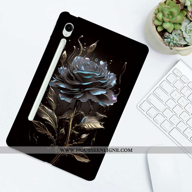 Coque Samsung Galaxy Tab S10 FE Plus Rose Noire