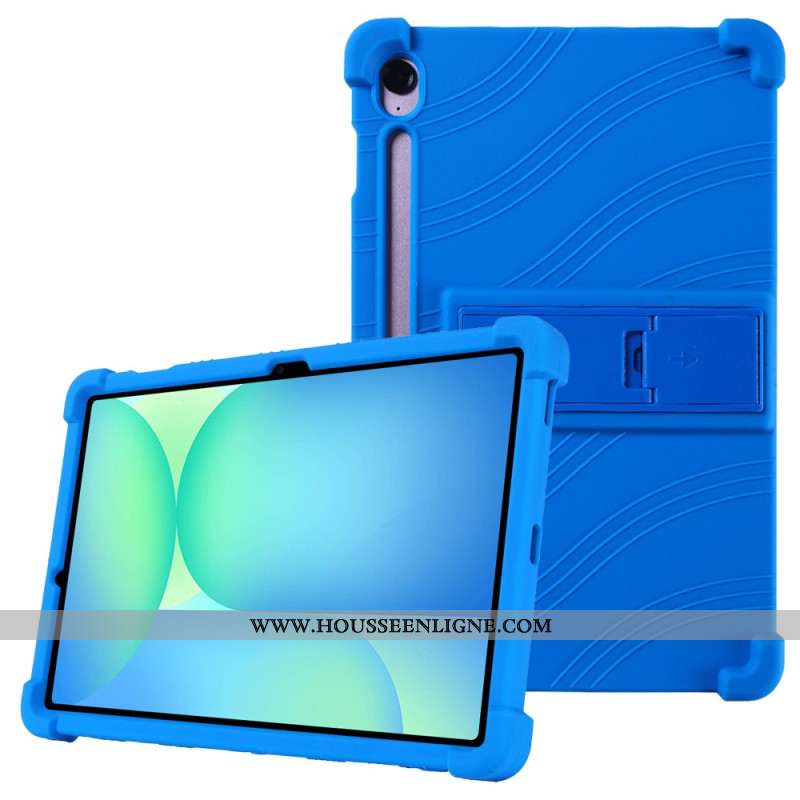 Coque Samsung Galaxy Tab S10 FE Plus Silicone avec Support