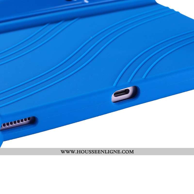 Coque Samsung Galaxy Tab S10 FE Plus Silicone avec Support