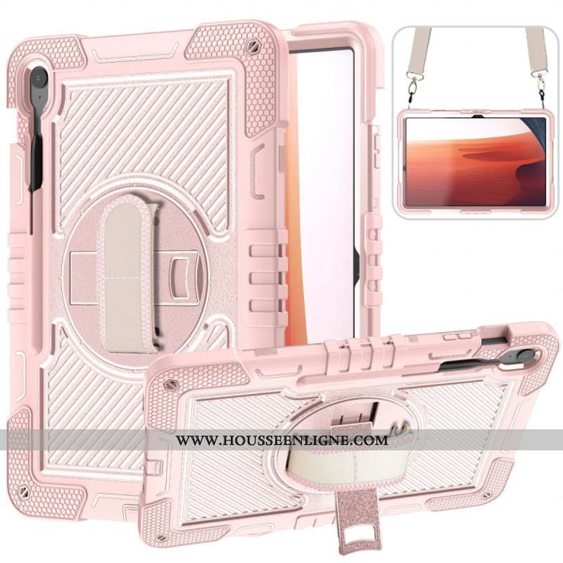 Coque Samsung Galaxy Tab S10 FE Plus Support et Bandoulière