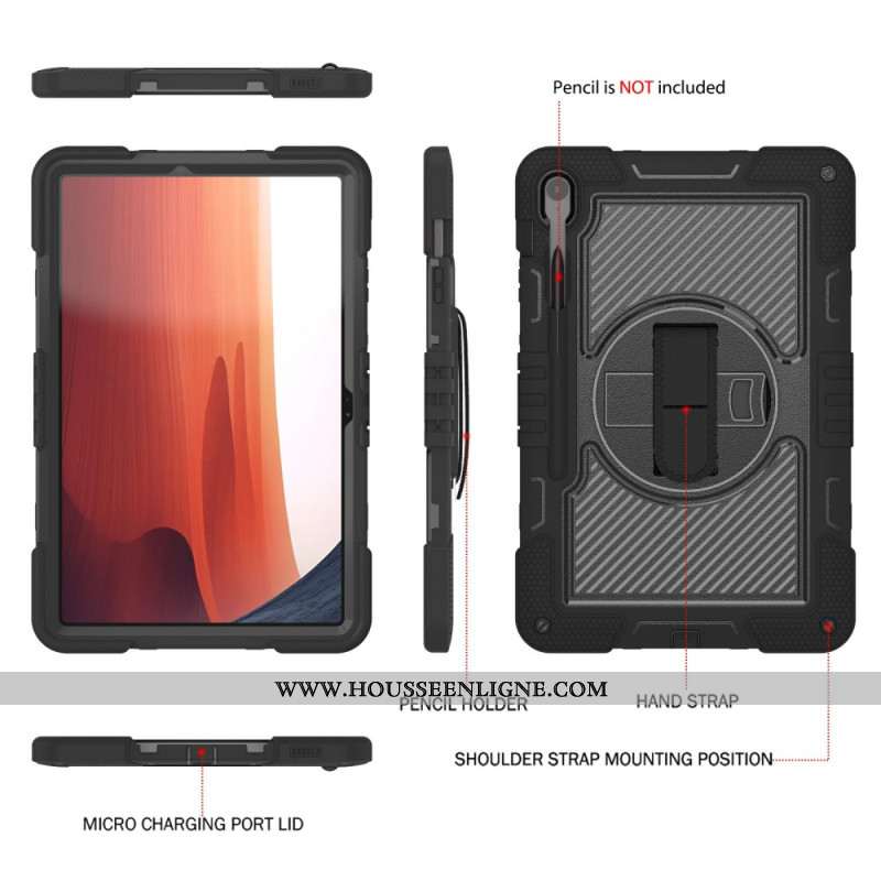 Coque Samsung Galaxy Tab S10 FE Plus Support et Bandoulière