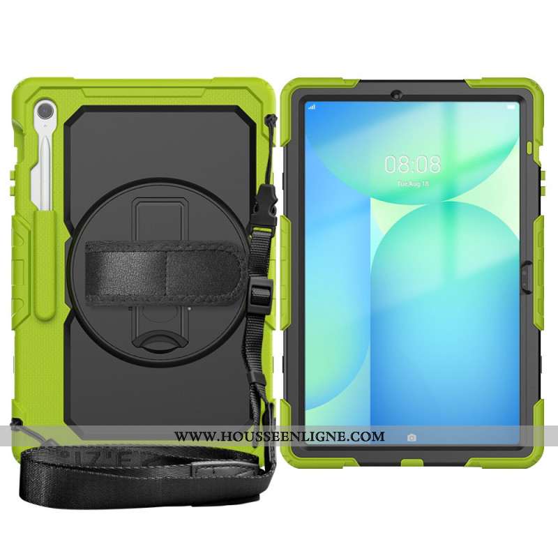 Coque Samsung Galaxy Tab S10 FE Plus Ultra Résistante avec Bandoulière