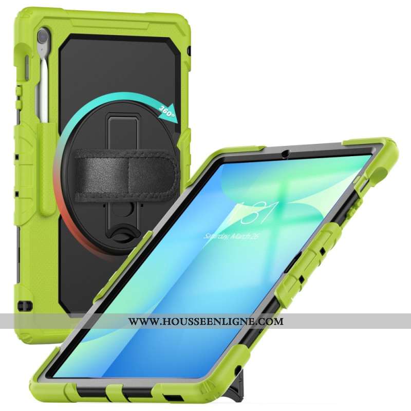 Coque Samsung Galaxy Tab S10 FE Plus Ultra Résistante avec Bandoulière