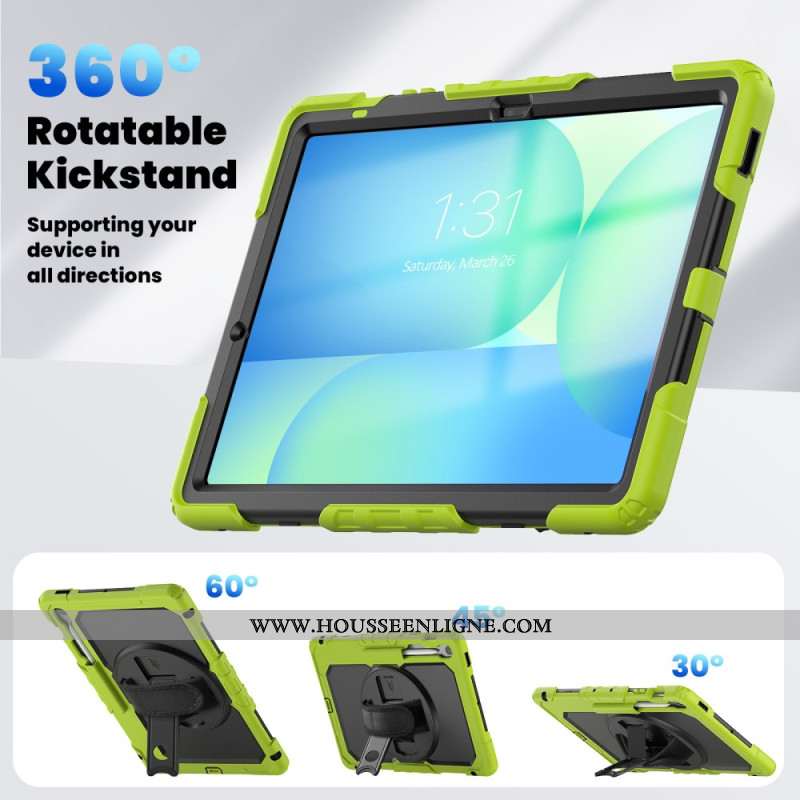 Coque Samsung Galaxy Tab S10 FE Plus Ultra Résistante avec Bandoulière