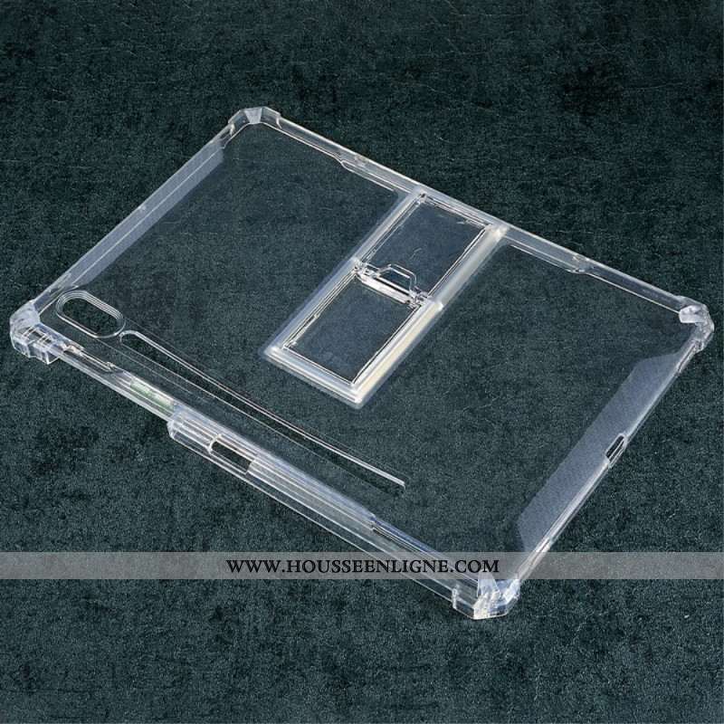 Coque Samsung Galaxy Tab S10 FE / S10 / S9 FE / S9 / S8 / S7 Transparente Support