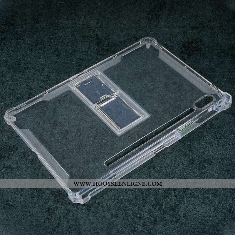 Coque Samsung Galaxy Tab S10 FE / S10 / S9 FE / S9 / S8 / S7 Transparente Support