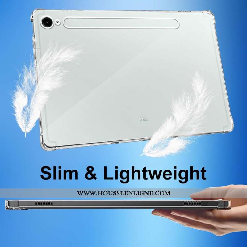 Coque Samsung Galaxy Tab S10 FE / S9 FE Transparente avec 2 Protecteurs Écran en Verre Trempé