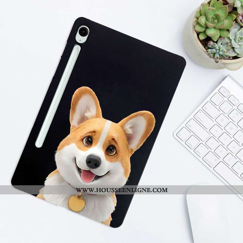 Coque Samsung Galaxy Tab S10 FE / S9 / S9 FE Motif Corgi